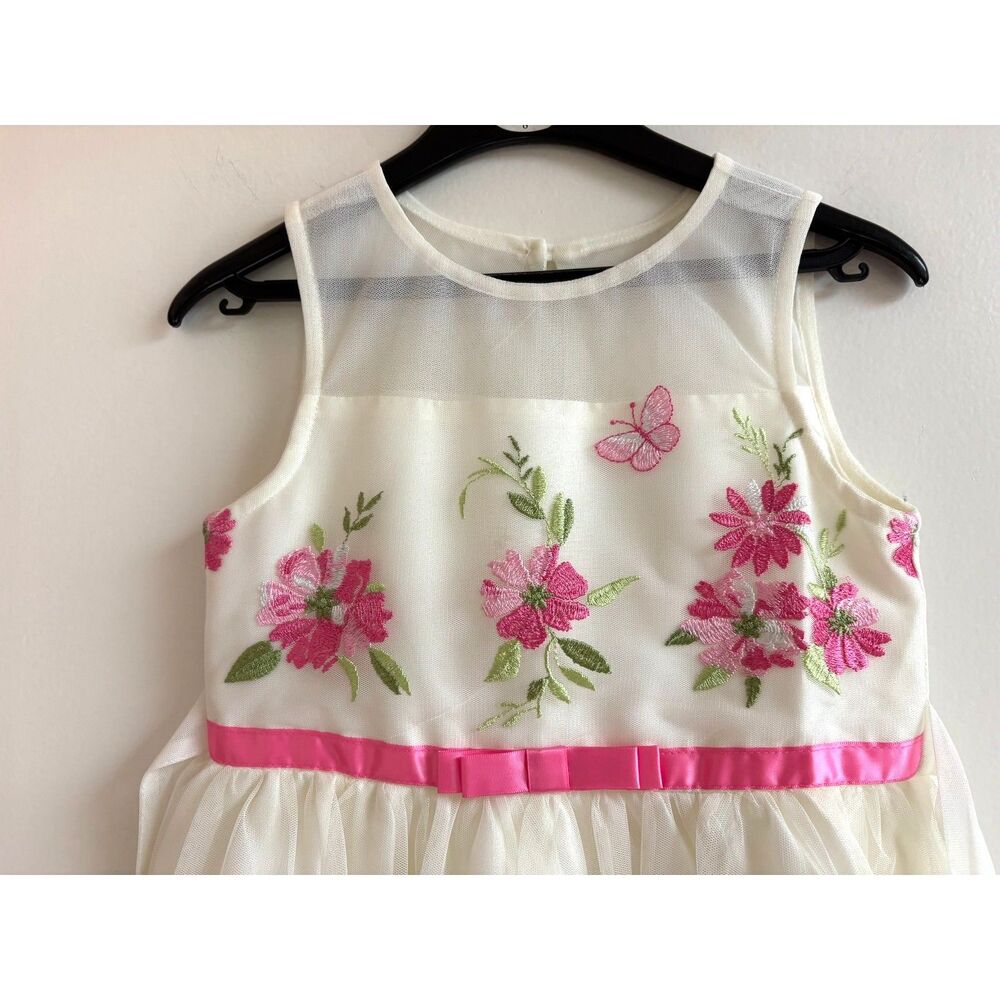 Jona Michelle Girls 6 Dress Bundle Pink White Floral Tulle Cardigan Formal Gown - Picture 4 of 12